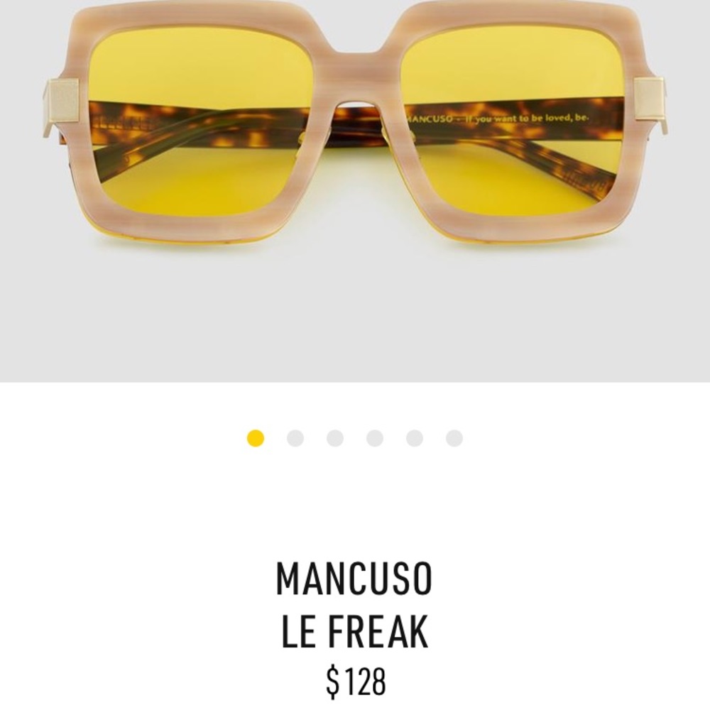 Bonnie Clyde Eyewear Yellow Sunnies